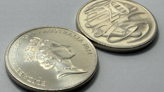 2024 20 Cent Coin - Choice Uncirculated - Queens Effigy - Twenty Cent - in 2x2
