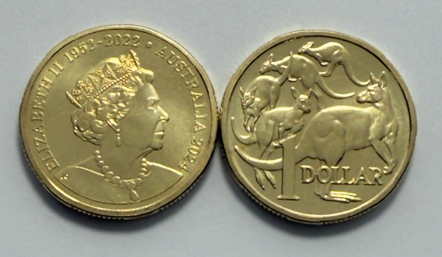 2024 $1 Coin - Queens Effigy - Choice Uncirculated - Only 100k - comes in 2x2