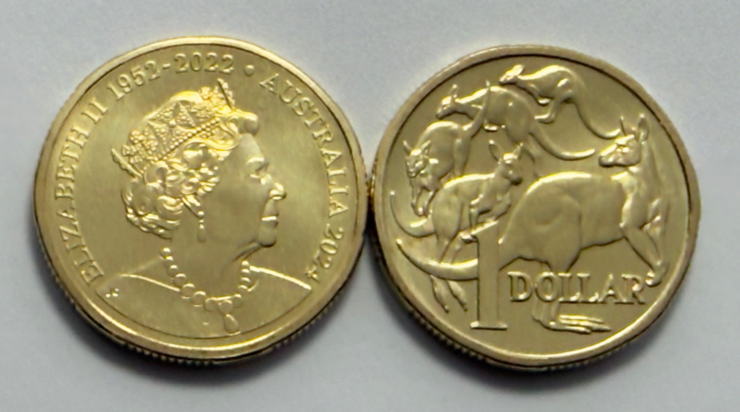 2024 $1 Coin - Queens Effigy - Choice Uncirculated - Only 100k - comes in 2x2