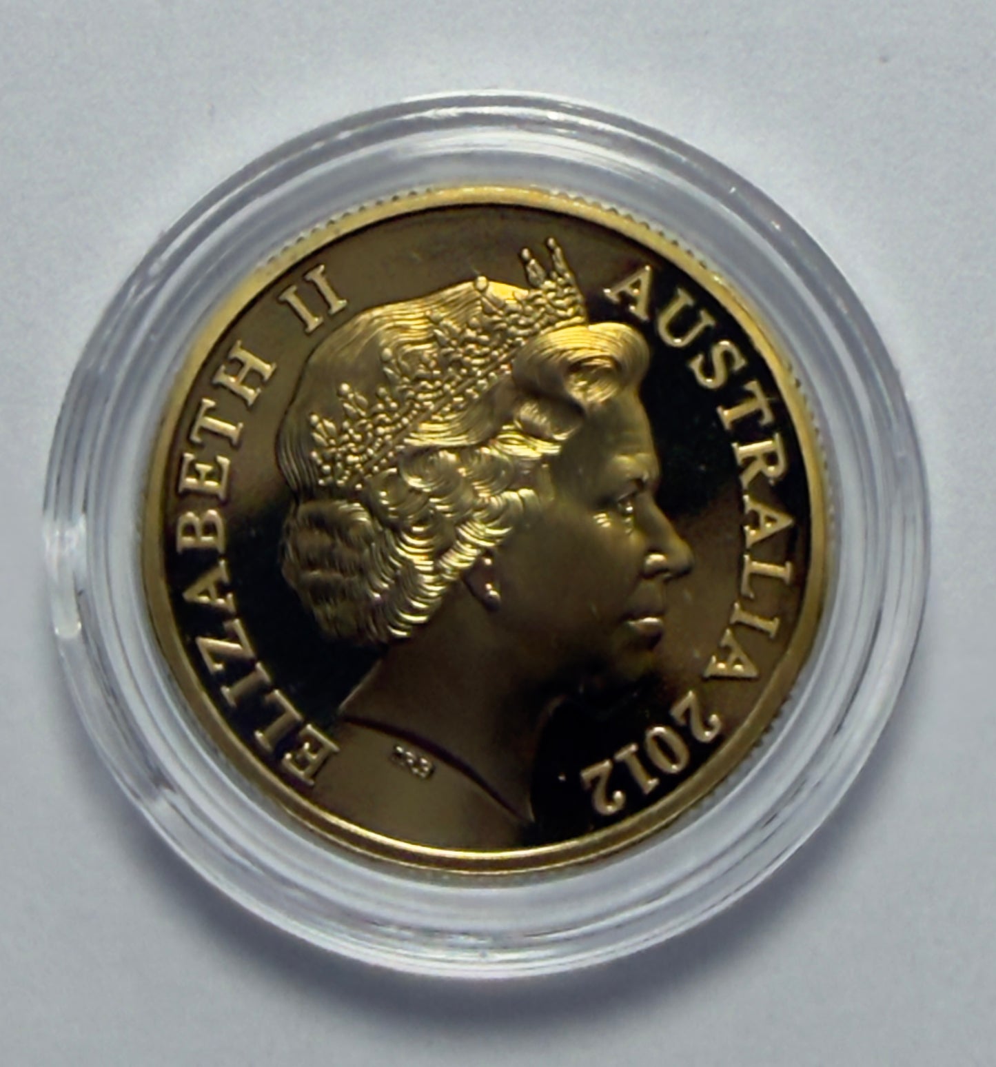 2012 $1 Proof Coin - Mob Of Roos $1 - in Lighthouse Capsule