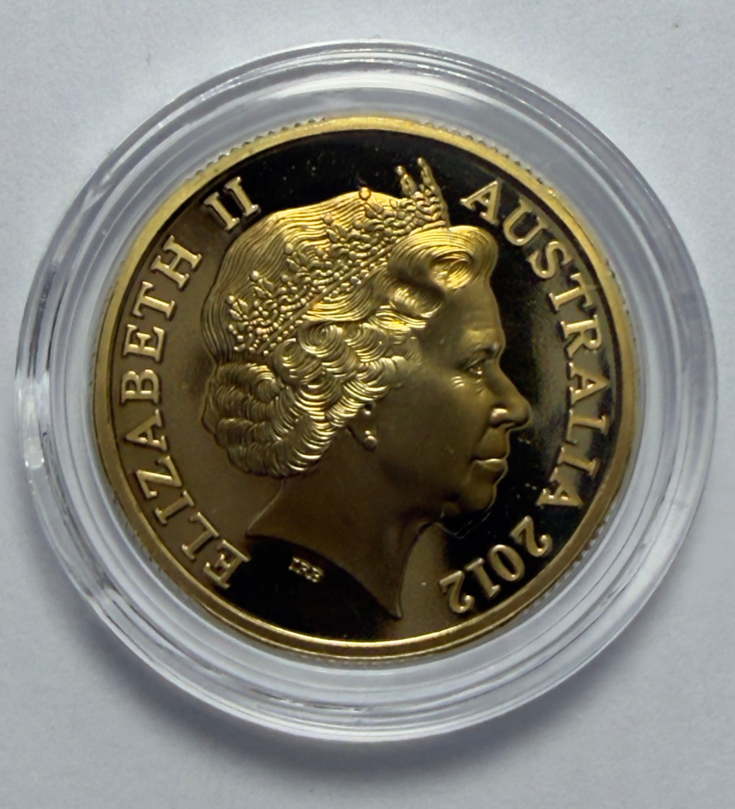 2012 $1 Proof Coin - Mob Of Roos $1 - in Lighthouse Capsule