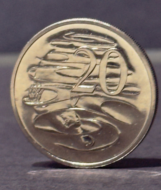 1983 20 Cent Coin - Uncirculated - Mint Set Only Coin - Comes In 2x2