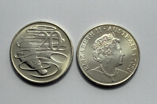 2020 Twenty Cent Coin - Uncirculated - 20 Cent Platypus - comes in 2x2