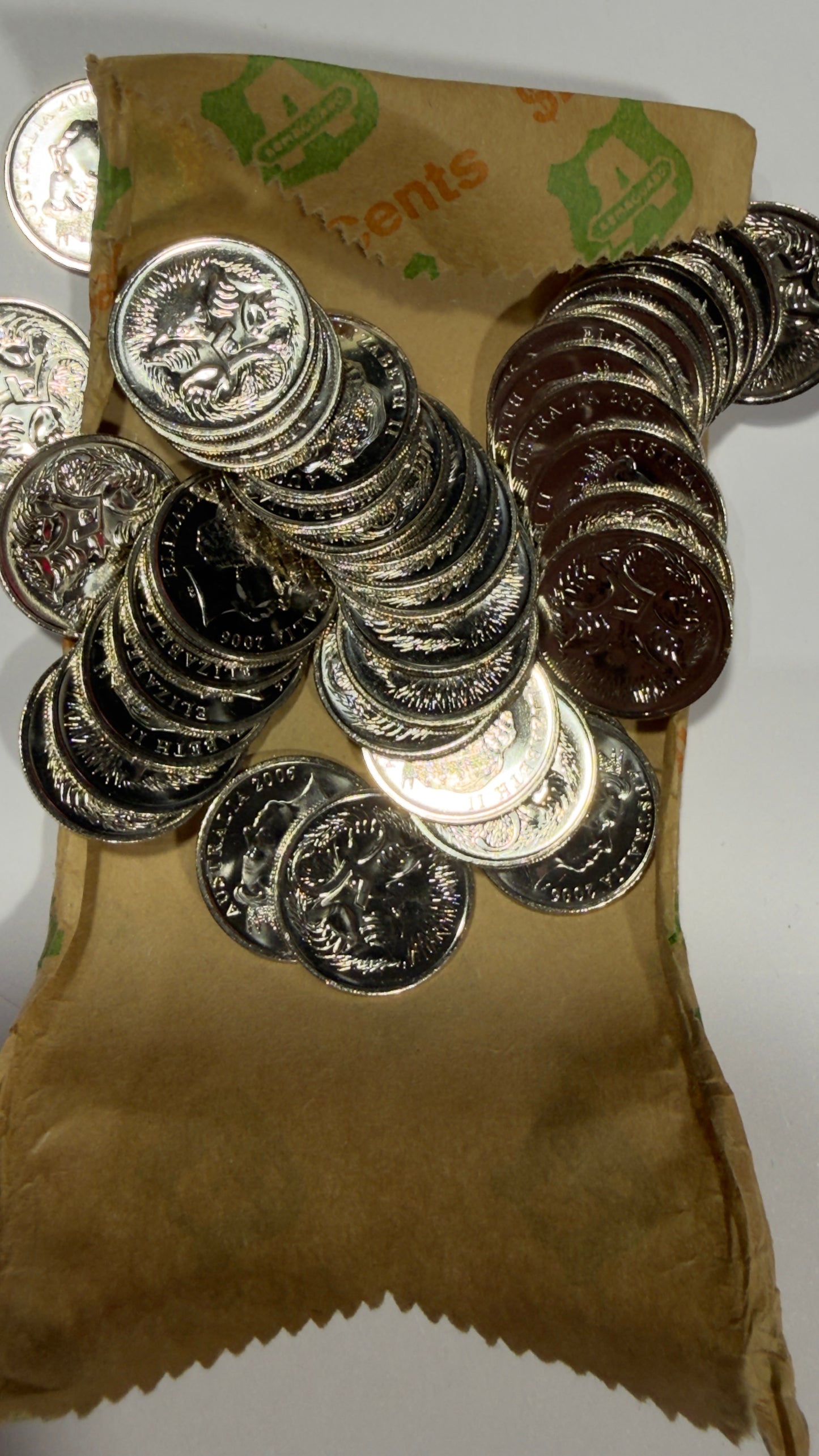 2006 5 Cent Coin - Uncirculated - Five Cent Echidna - comes in 2x2