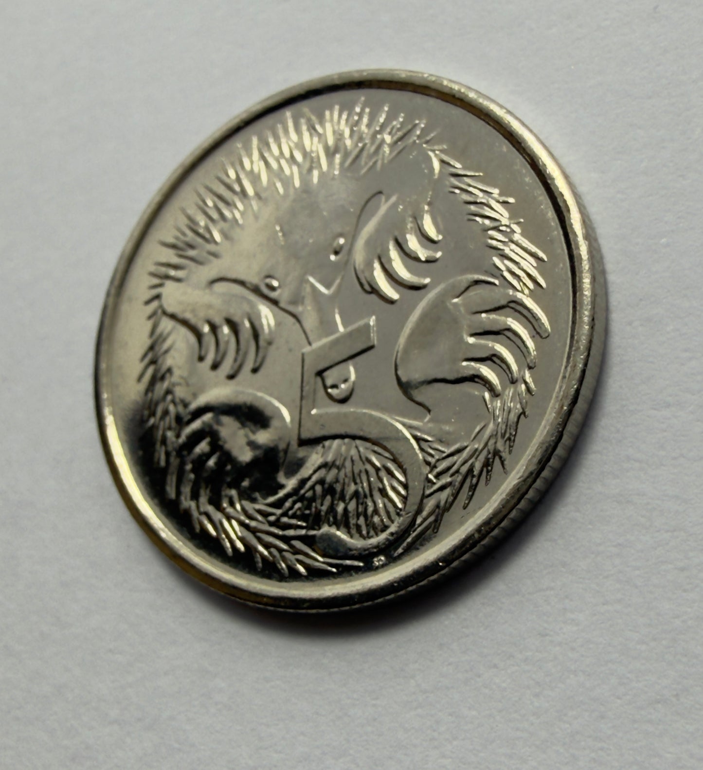 2013 5 Cent Coin - Uncirculated - Five Cent Echidna - comes in 2x2