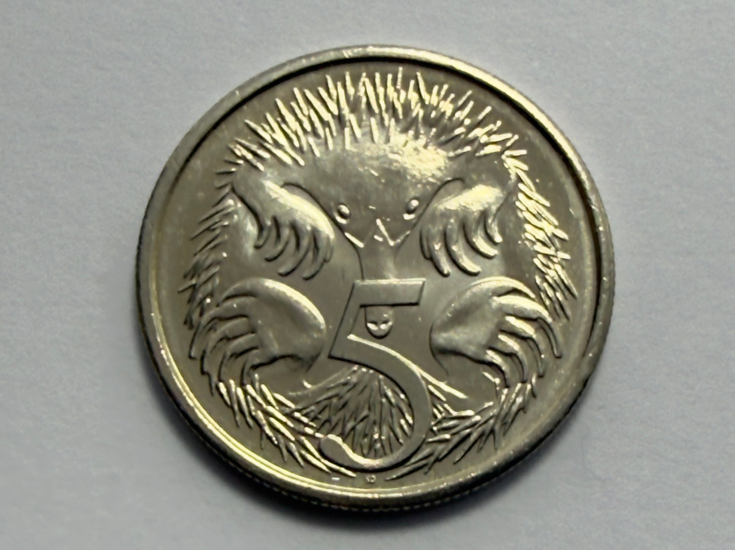 2014 5 Cent Coin - Uncirculated - Five Cent Echidna - comes in 2x2