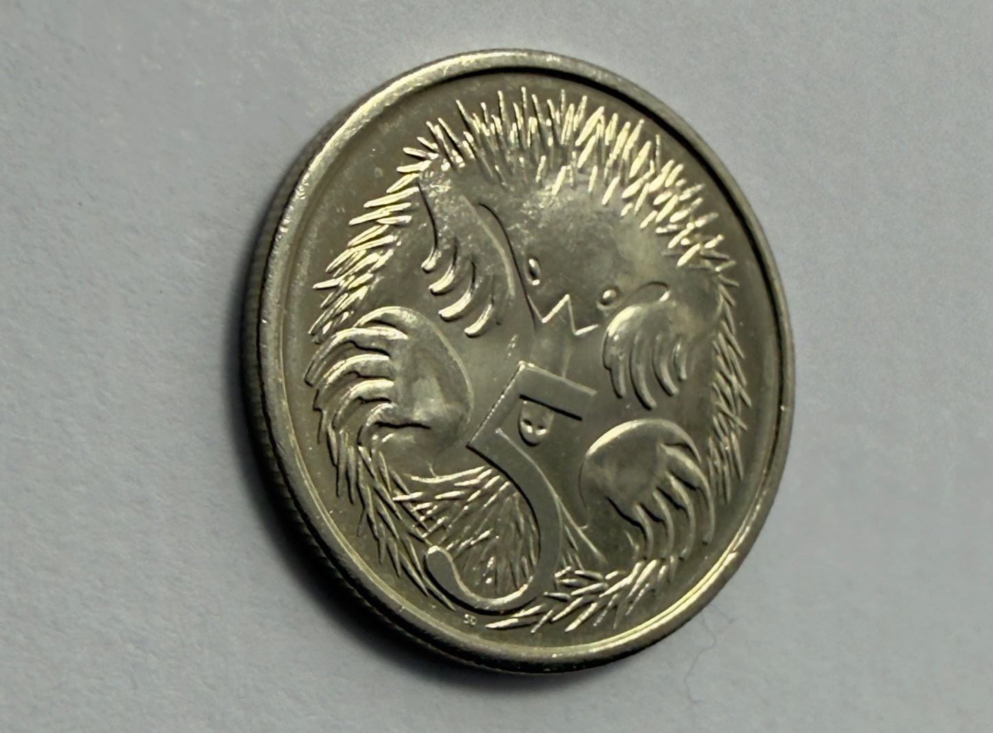 2014 5 Cent Coin - Uncirculated - Five Cent Echidna - comes in 2x2