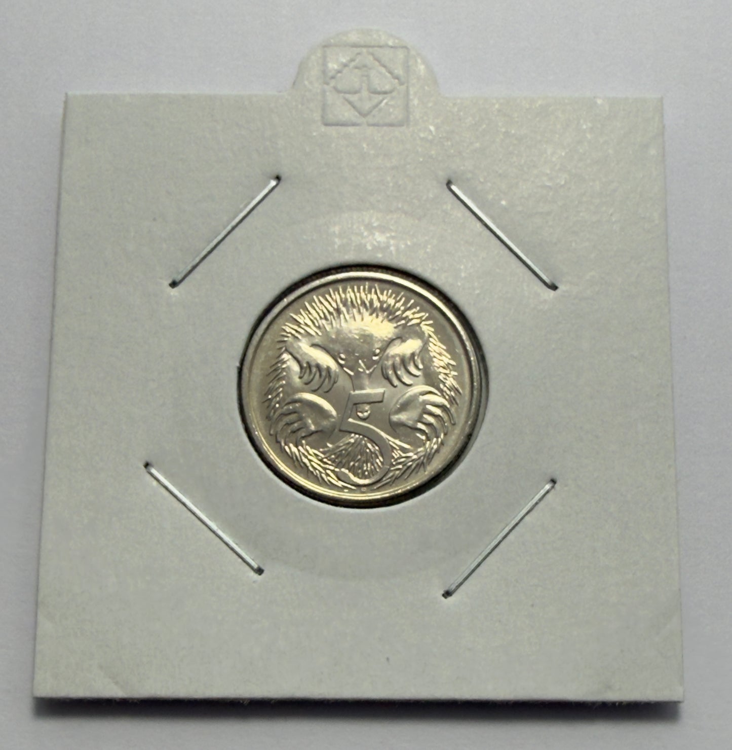 2014 5 Cent Coin - Uncirculated - Five Cent Echidna - comes in 2x2