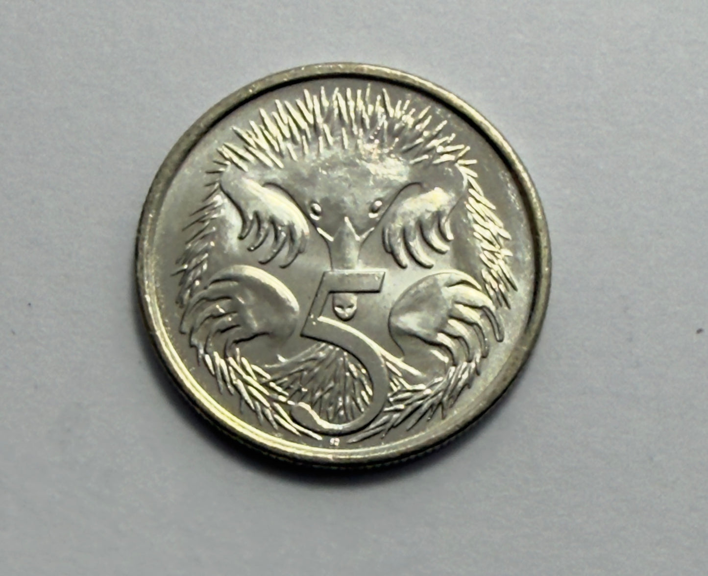 2015 5 Cent Coin - Uncirculated - Five Cent Echidna - comes in 2x2