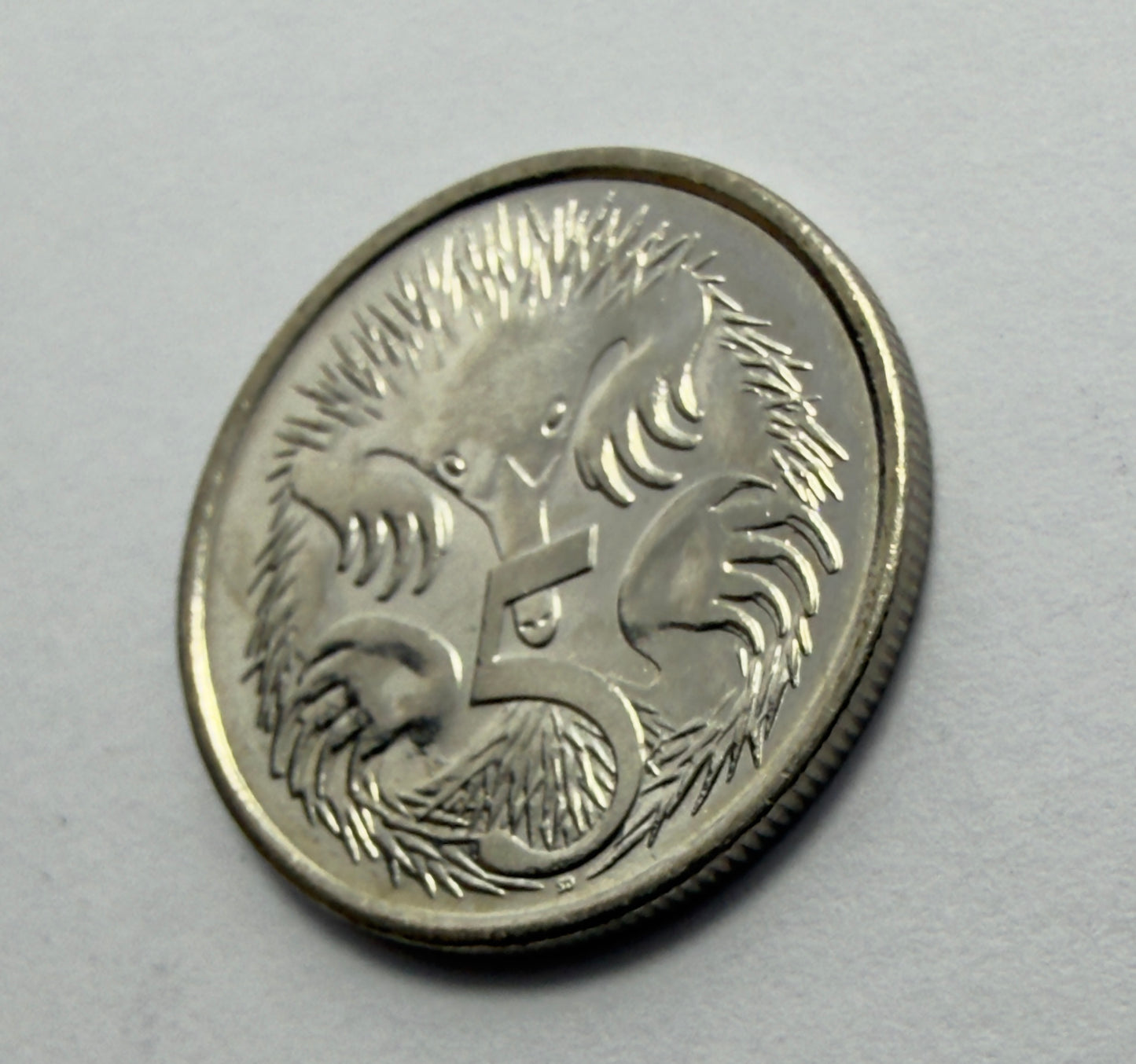 2015 5 Cent Coin - Uncirculated - Five Cent Echidna - comes in 2x2