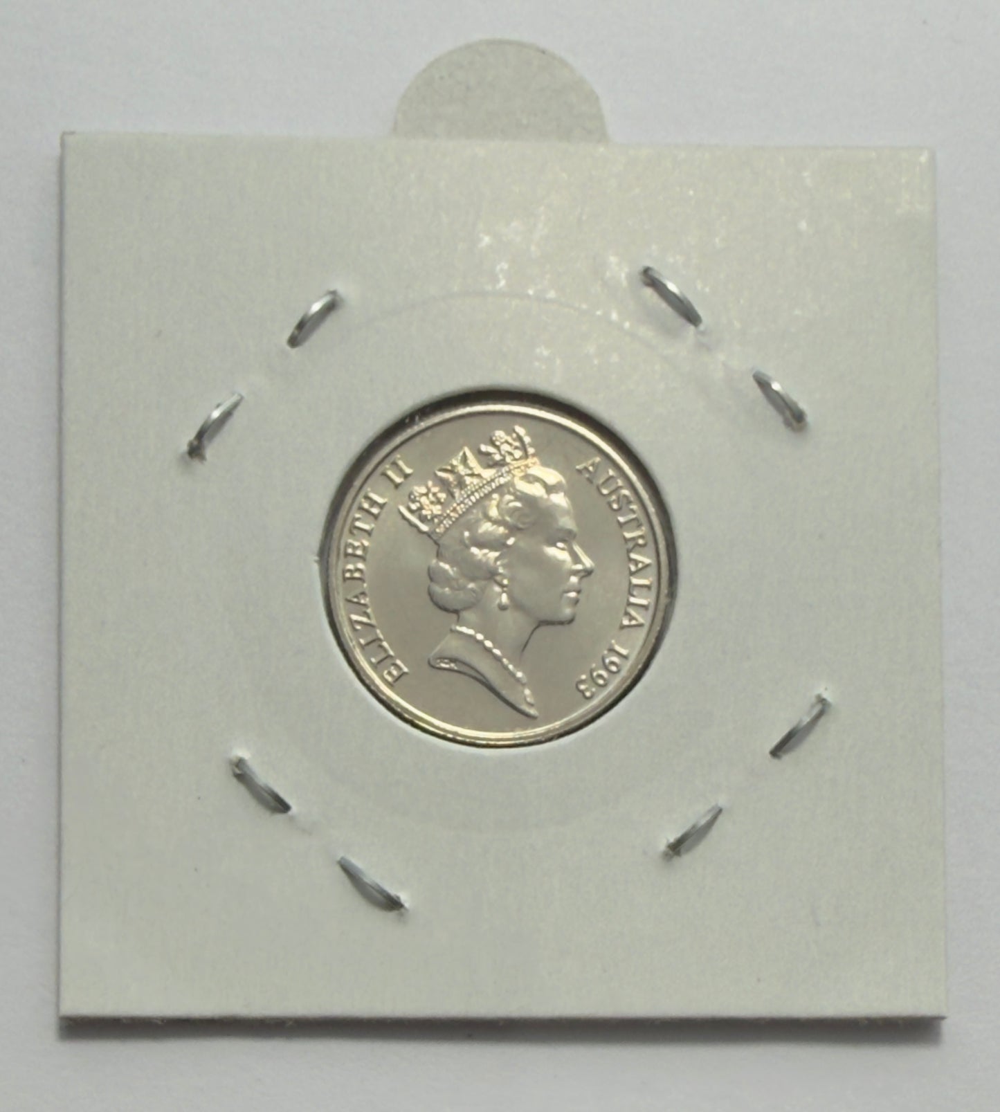 1993 5 Cent Coin - Choice Uncirculated - ex mint set coin - comes in 2x2