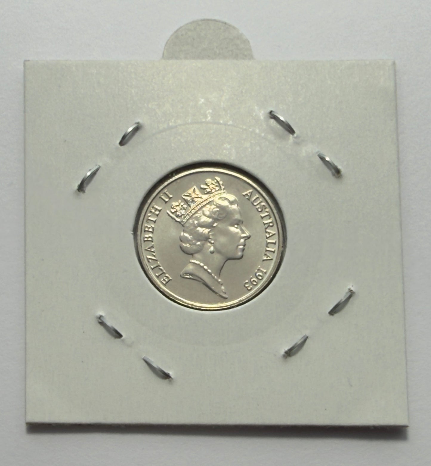 1993 5 Cent Coin - Choice Uncirculated - ex mint set coin - comes in 2x2