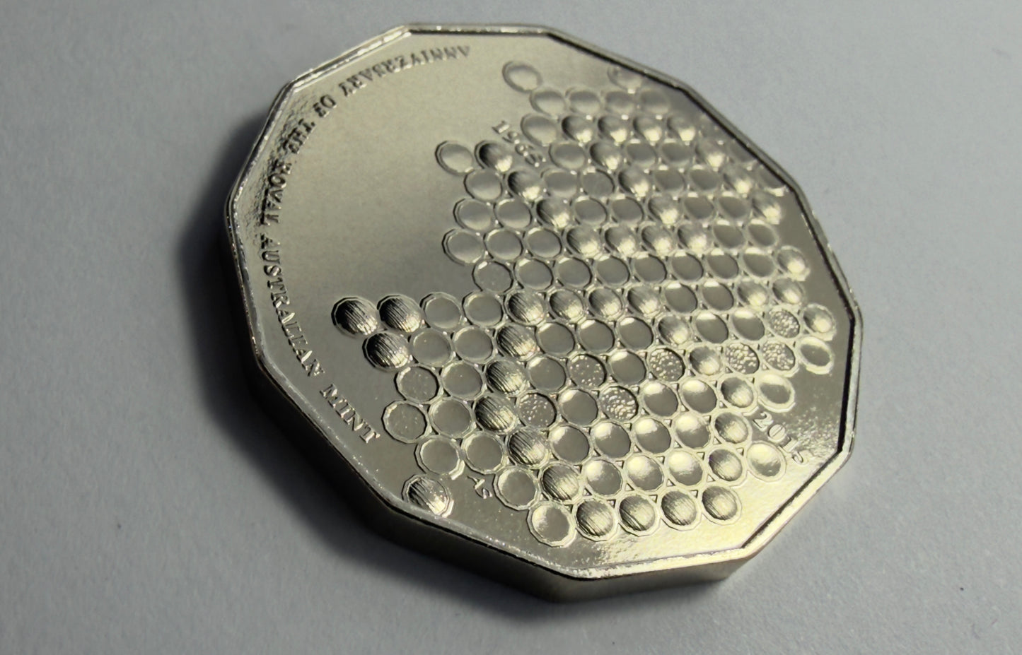 2015 50 Cent Coin - 50th Anniversary of Royal Australian Mint - UNC 50c