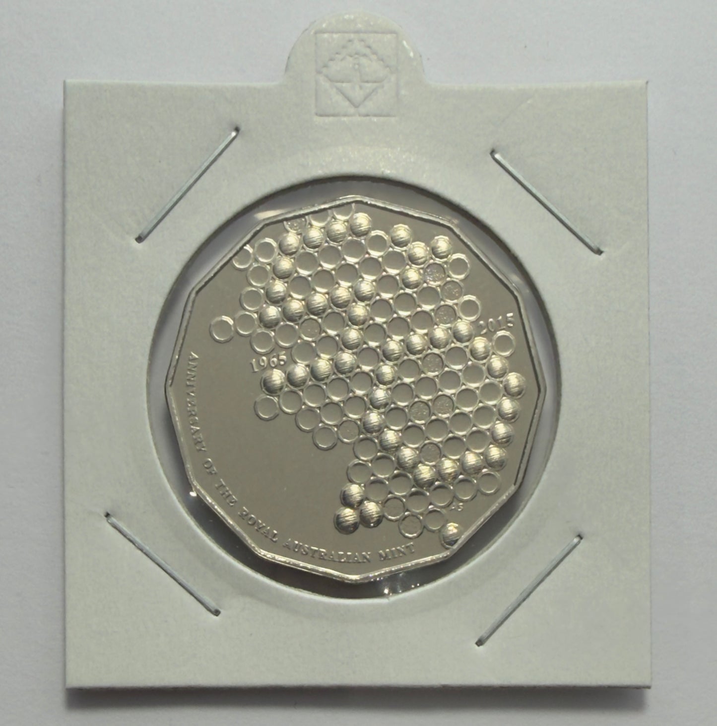 2015 50 Cent Coin - 50th Anniversary of Royal Australian Mint - UNC 50c