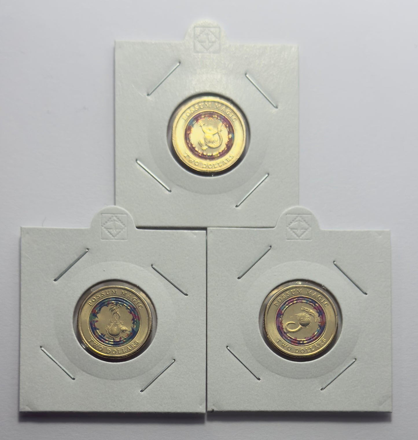 2017 $2 Possum Magic 3 Coin Set - UNCIRCULATED - Two Dollar - comes in 2x2