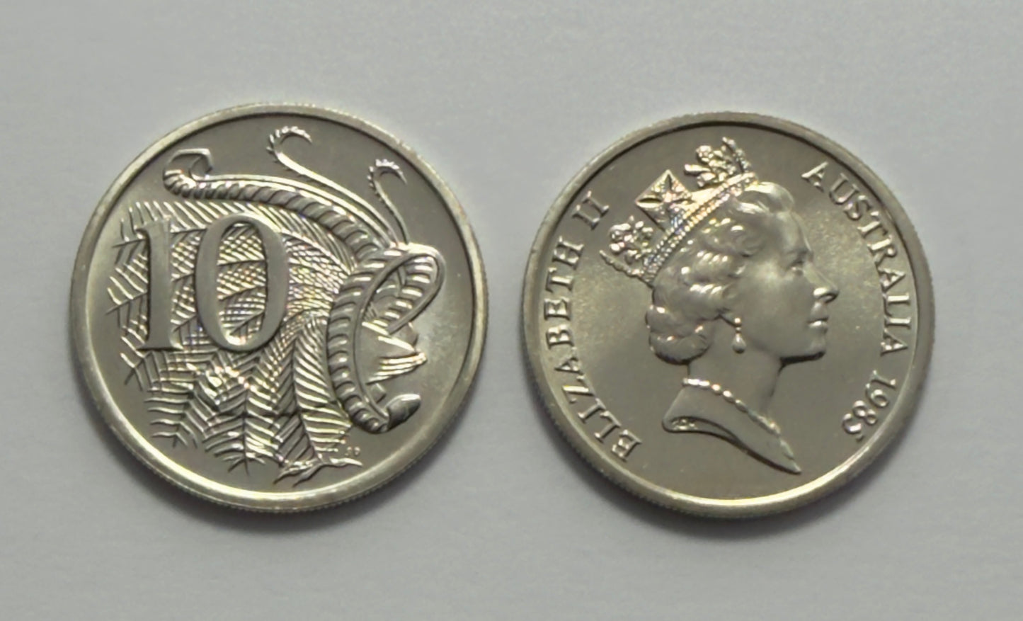 1985 10 Cent Coin - Choice Uncirculated - Ex MINT SET  Low Mintage 2.1 Million