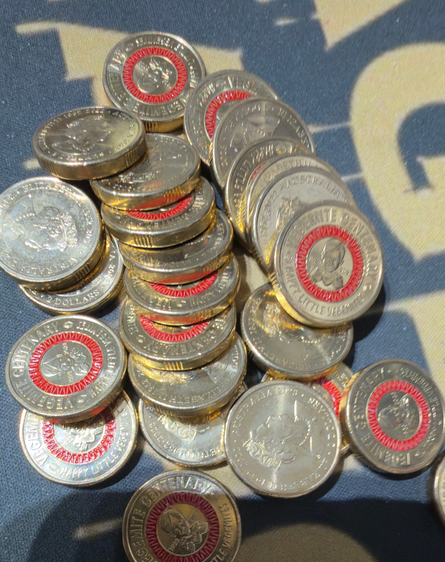 2023 $2 Vegemite 3 Coin Set Red Black Yellow Uncirculated in Capsules