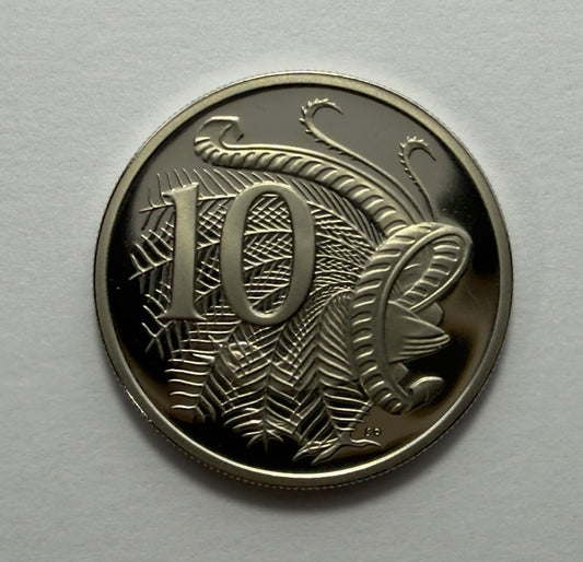 1986 10 Cent Proof Coin - Lyrebird - Ten Cent Coin - comes in 2x2