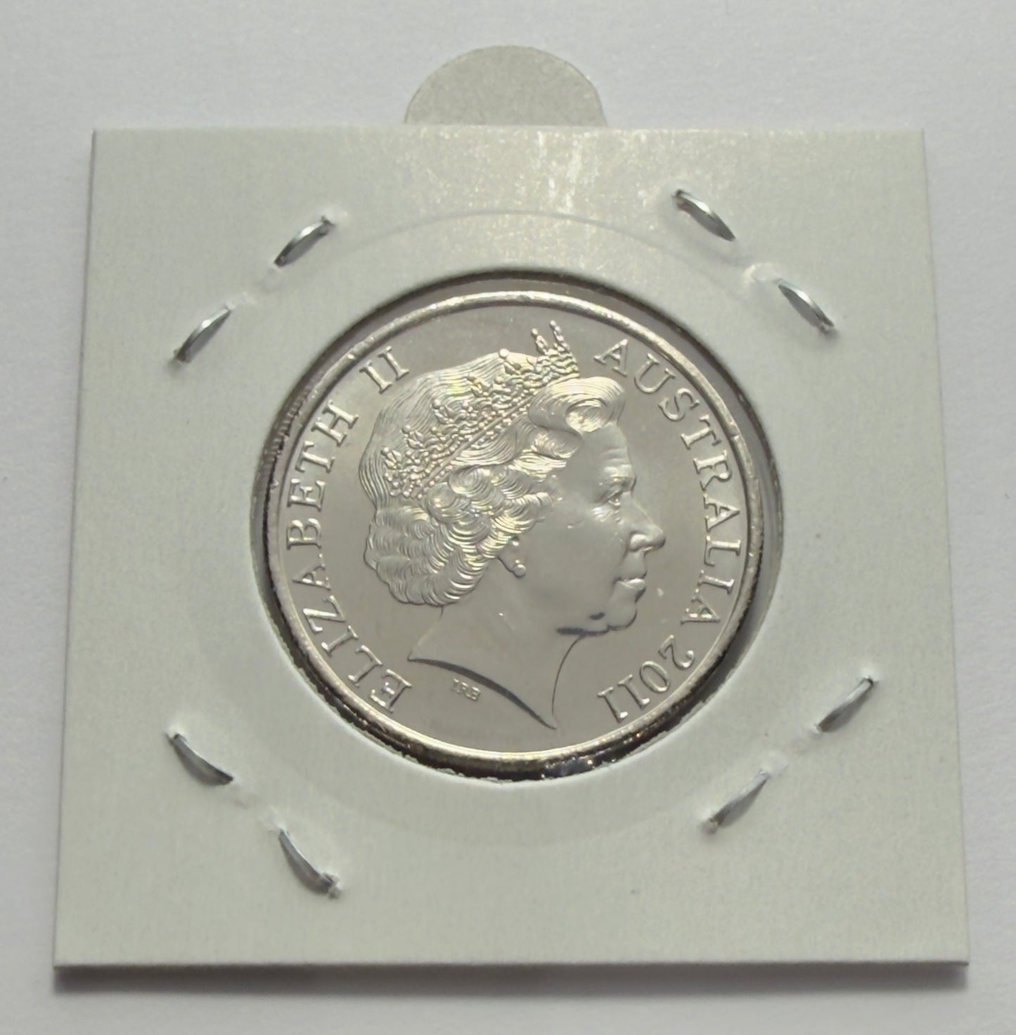2011 20 Cent Coin - Uncirculated - Year of Volunteers Anniversary - in 2x2