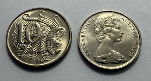 1968 10 Cent Coin - Uncirculated - Ex RAM Roll Ten Cent - comes in 2x2