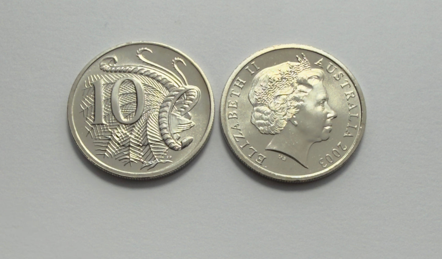 2003 10 Cent Coin - Choice Uncirculated - ex mint set - comes in 2x2