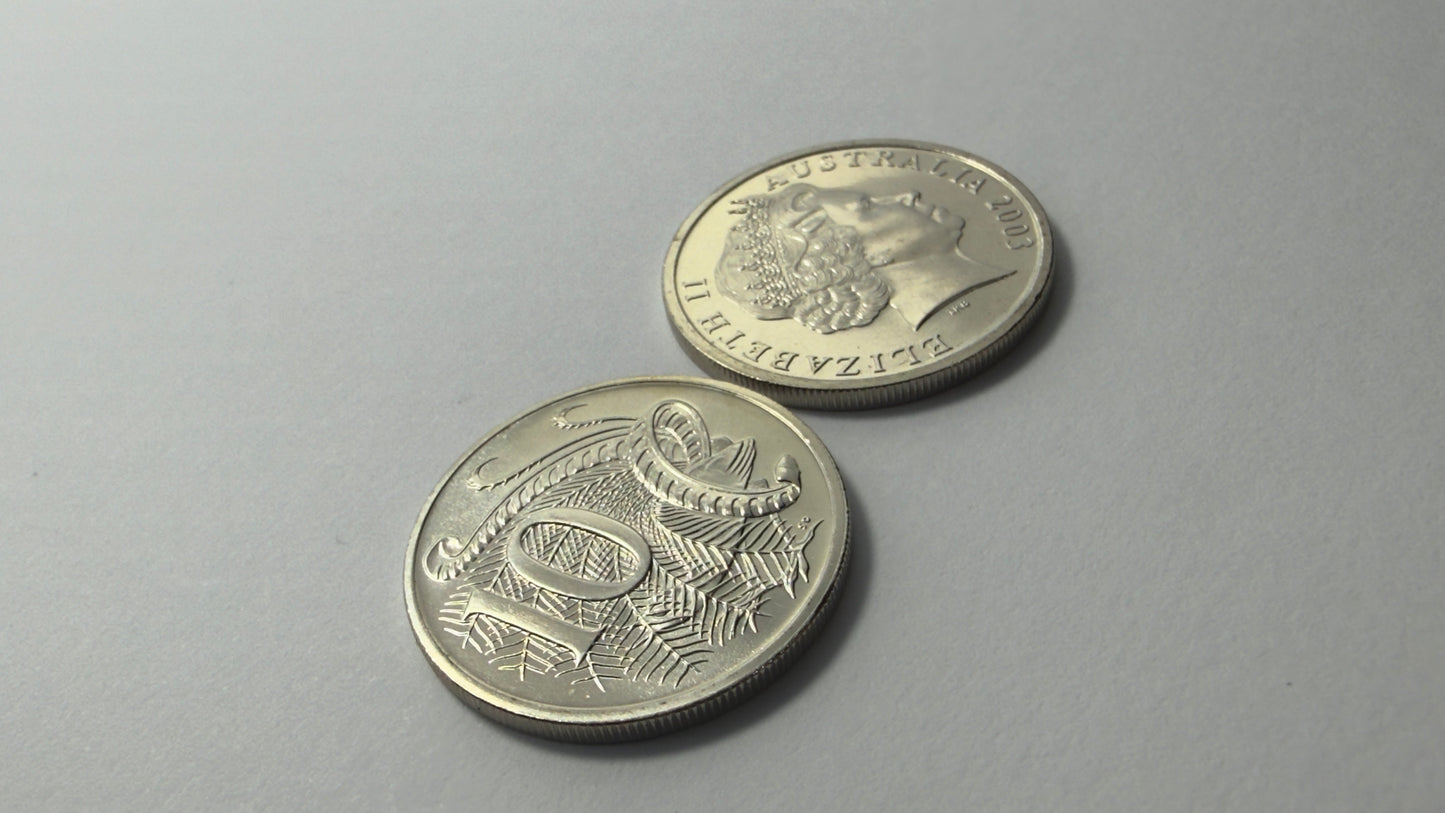 2003 10 Cent Coin - Choice Uncirculated - ex mint set - comes in 2x2