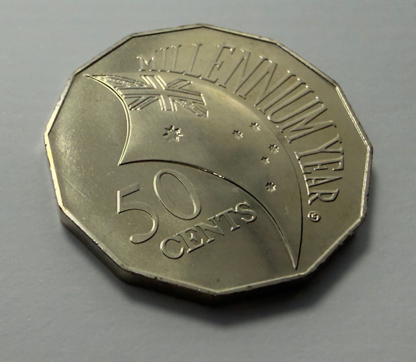 2000 50 Cent Millenium Coin - Choice Uncirculated - Fifty Cent ex mint set - 2x2