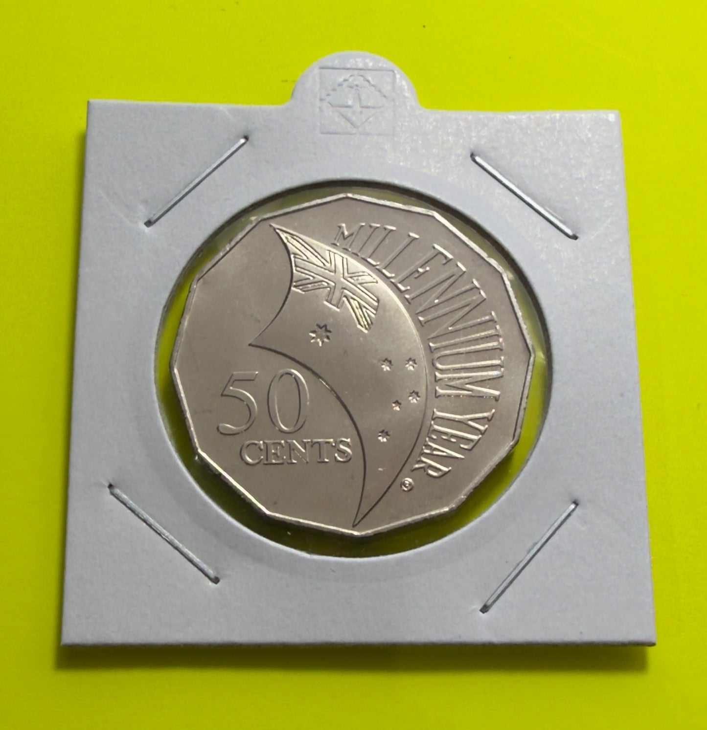 2000 50 Cent Millenium Coin - Choice Uncirculated - Fifty Cent ex mint set - 2x2