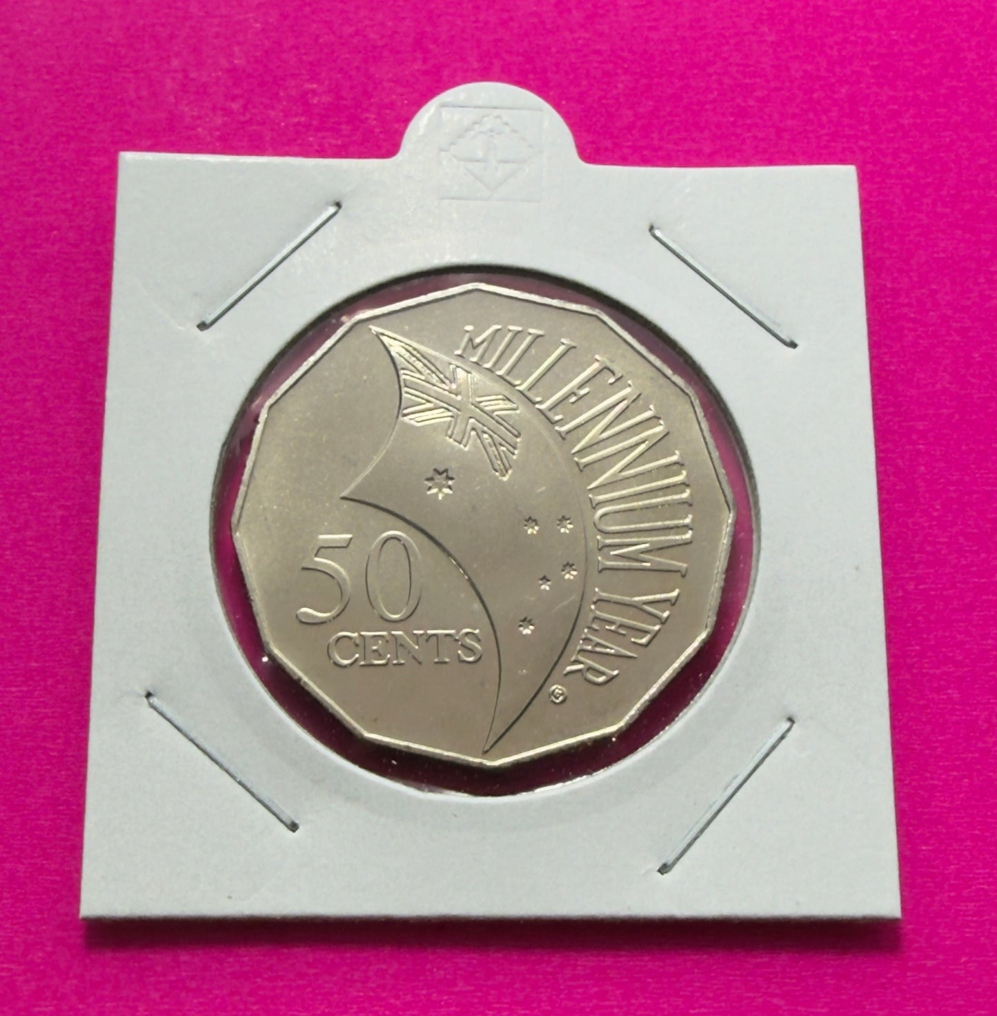 2000 50 Cent Millenium Coin - Choice Uncirculated - Fifty Cent ex mint set - 2x2