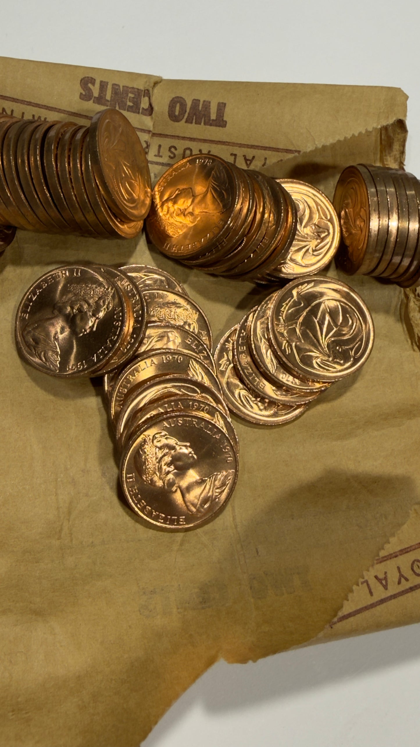 1970 2 Cent Coin - Uncirculated - Two Cent- 2c - comes in 2x2
