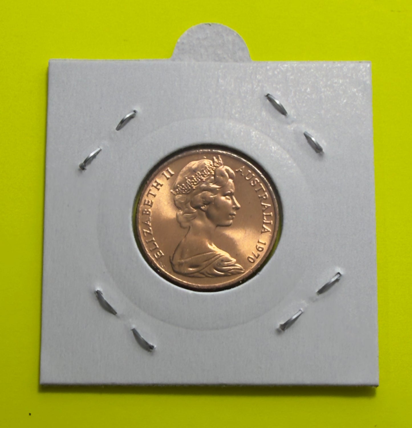 1970 2 Cent Coin - Uncirculated - Two Cent- 2c - comes in 2x2