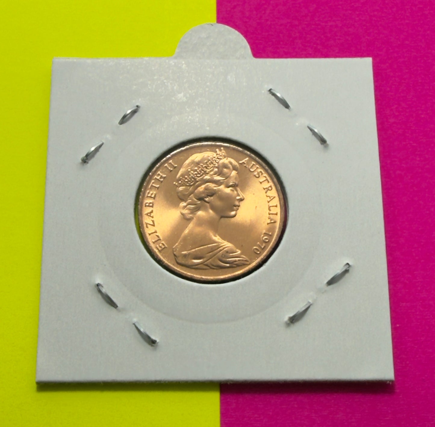 1970 2 Cent Coin - Uncirculated - Two Cent- 2c - comes in 2x2