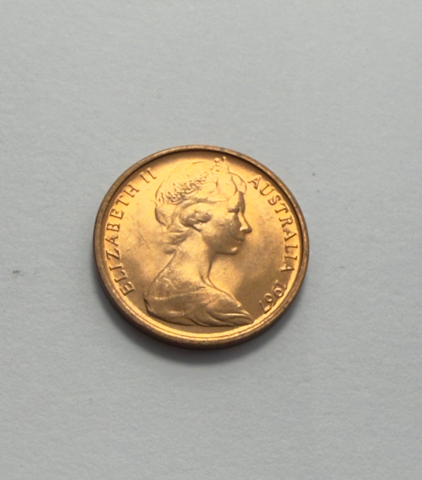 1967 1 Cent Coin - Uncirculated - Ex RAM Roll 1c -One Cent - comes in 2x2
