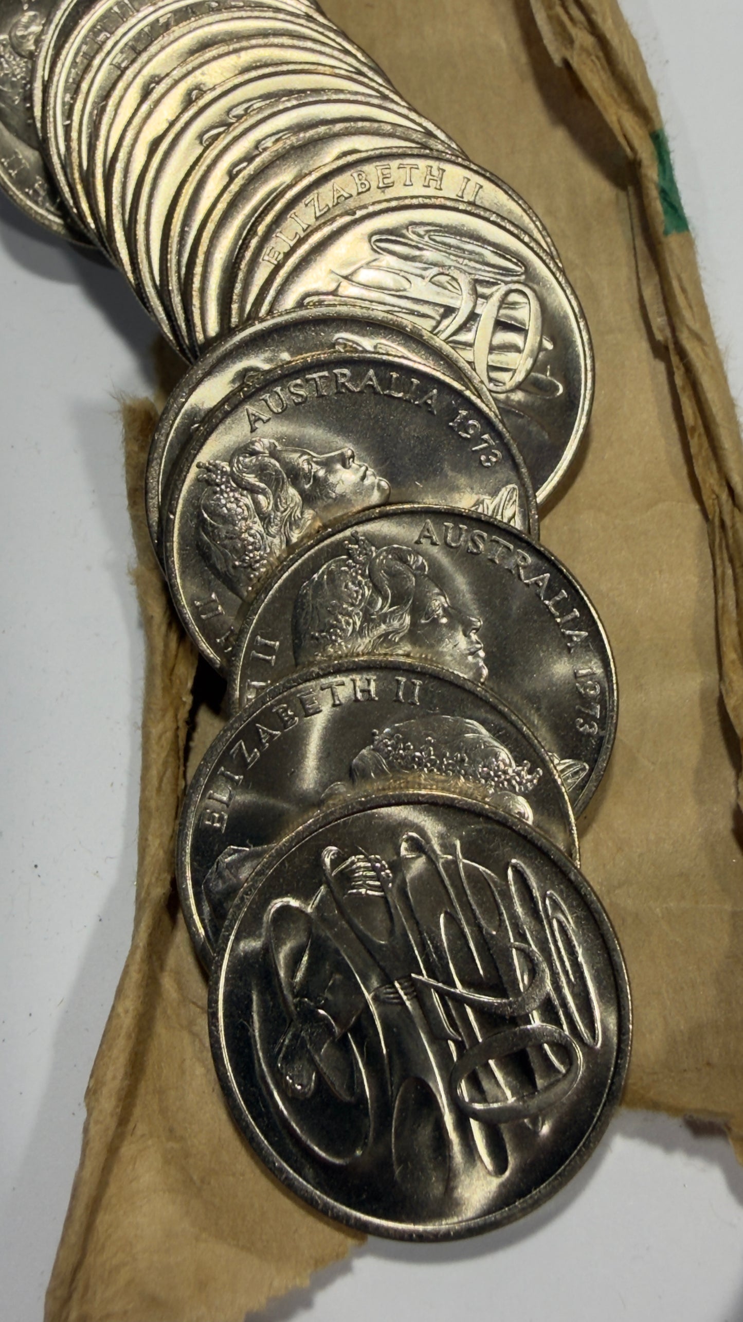 1973 20 Cent Coin - Uncirculated - Twenty Cent - 20c - comes in 2x2