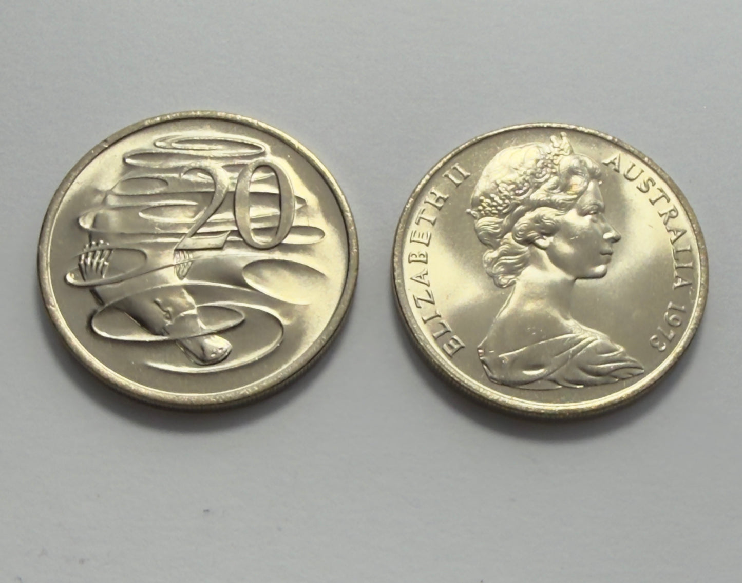 1973 20 Cent Coin - Uncirculated - Twenty Cent - 20c - comes in 2x2