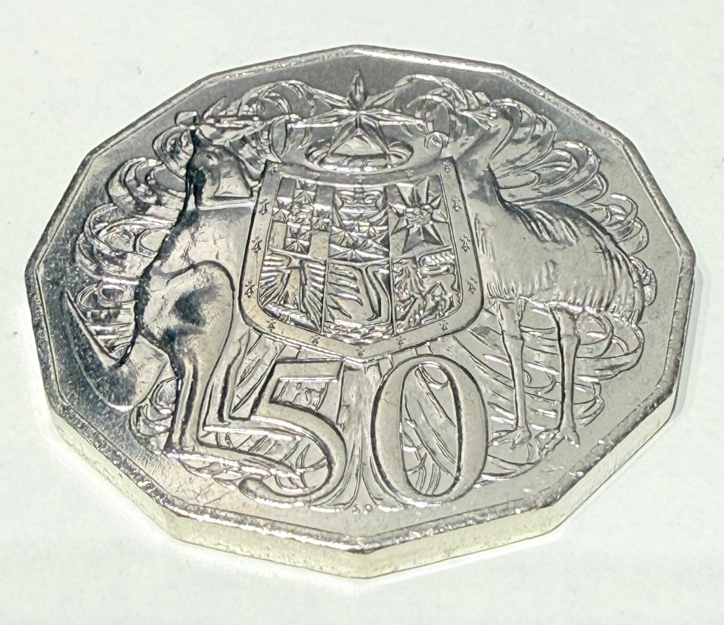 2022 50 Cent Coin - Uncirculated - Coat of Arms - comes in 2x2