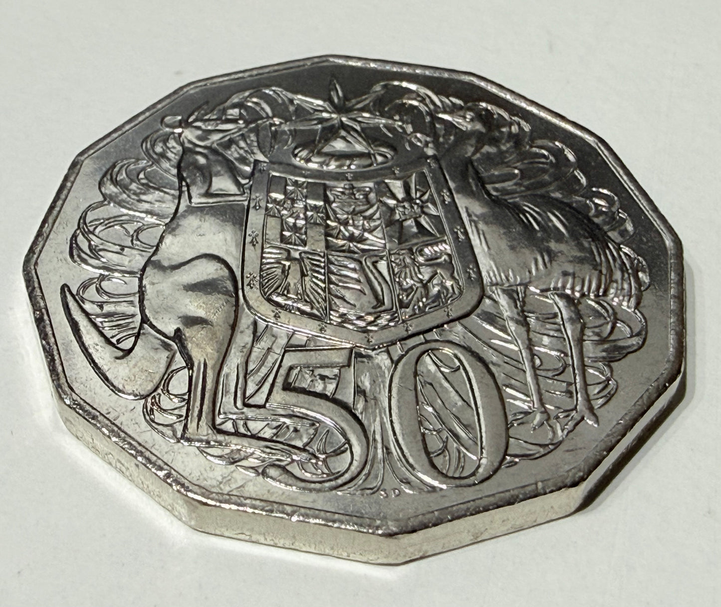 2022 50 Cent Coin - Uncirculated - Coat of Arms - comes in 2x2