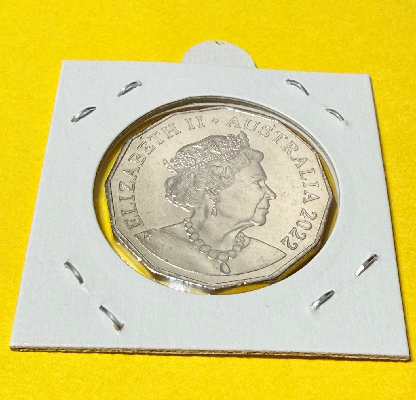 2022 50 Cent Coin - Uncirculated - Coat of Arms - comes in 2x2