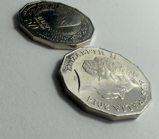2014 AIATSIS 50 Cent Coin - Uncirculated - Fifty Cent Coin - comes in 2x2