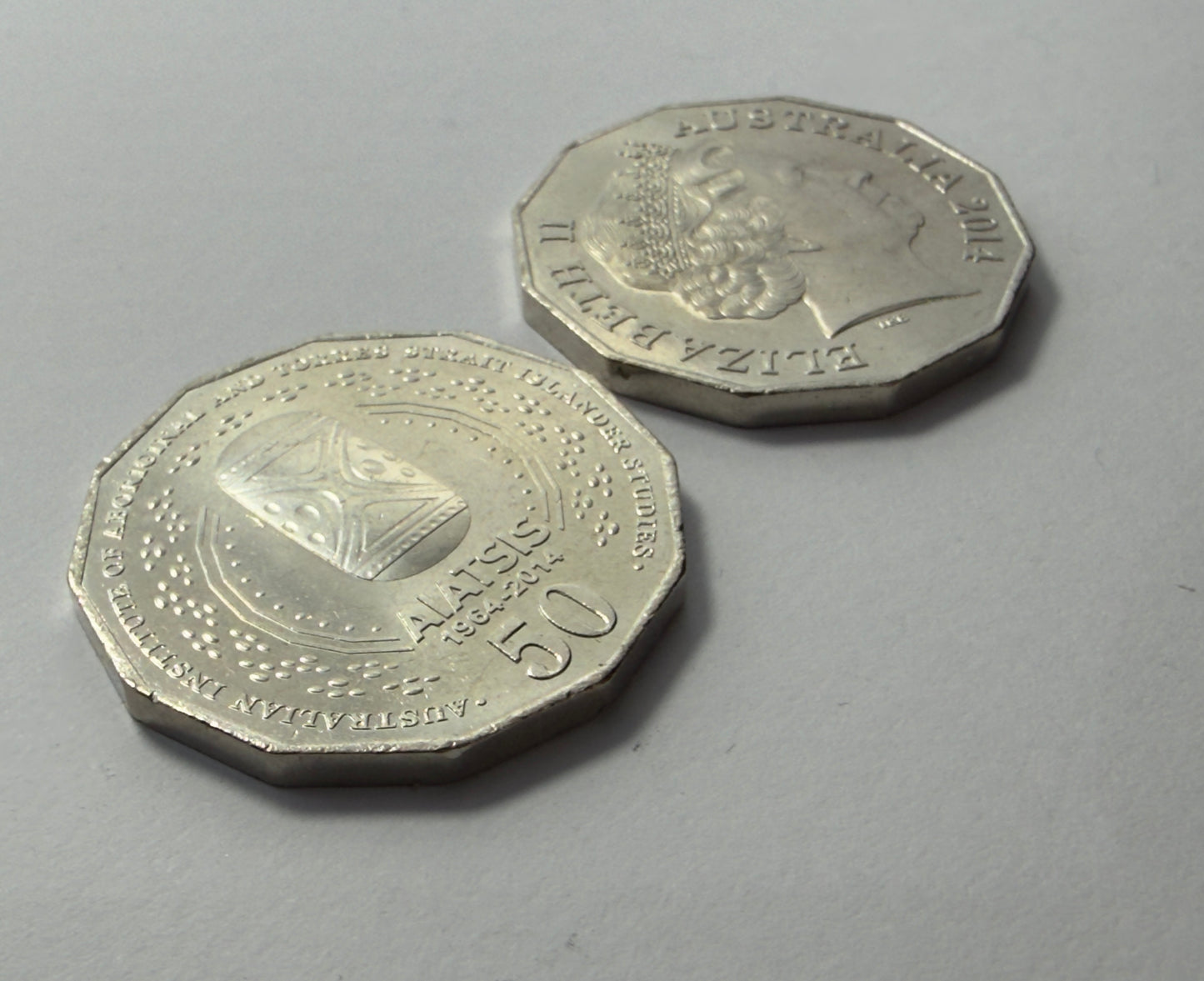 2014 AIATSIS 50 Cent Coin - Uncirculated - Fifty Cent Coin - comes in 2x2