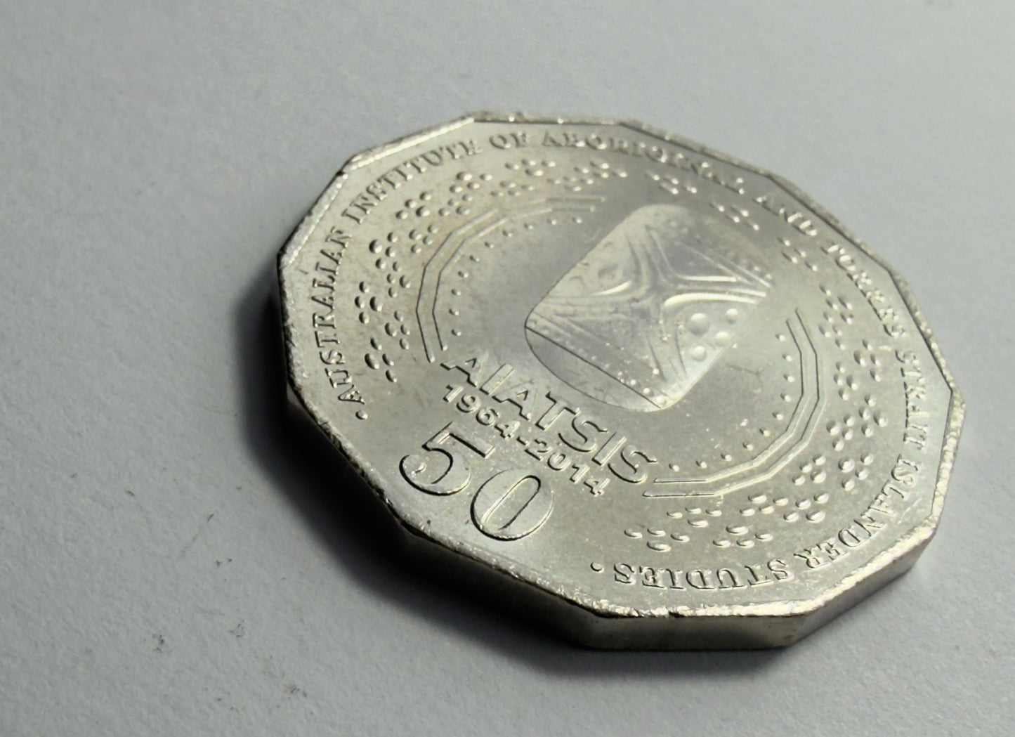 2014 AIATSIS 50 Cent Coin - Uncirculated - Fifty Cent Coin - comes in 2x2