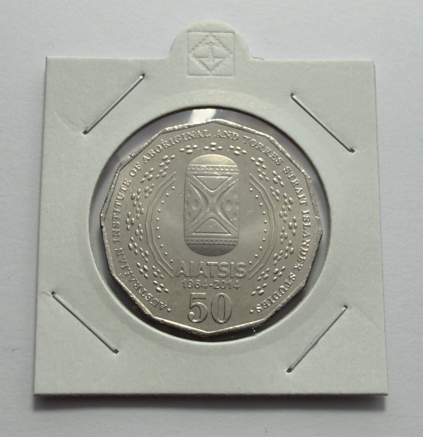 2014 AIATSIS 50 Cent Coin - Uncirculated - Fifty Cent Coin - comes in 2x2