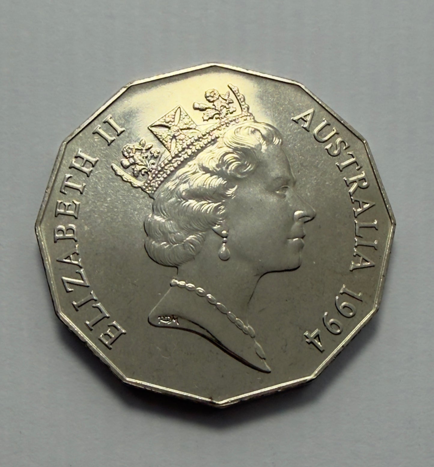 1994 50 Cent Coin - International Year Of Family - Wide Date - Choice UNC - 2x2