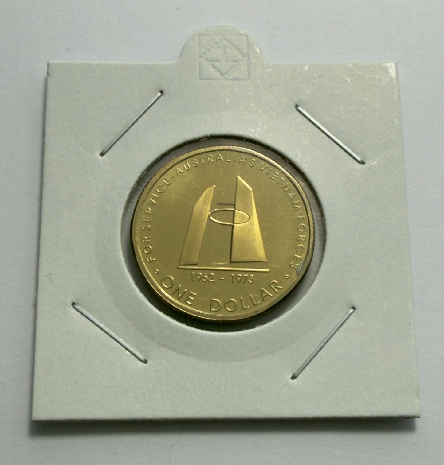2003 $1 Coin - Uncirculated - For Service Australia's Vietnam Forces - in 2x2