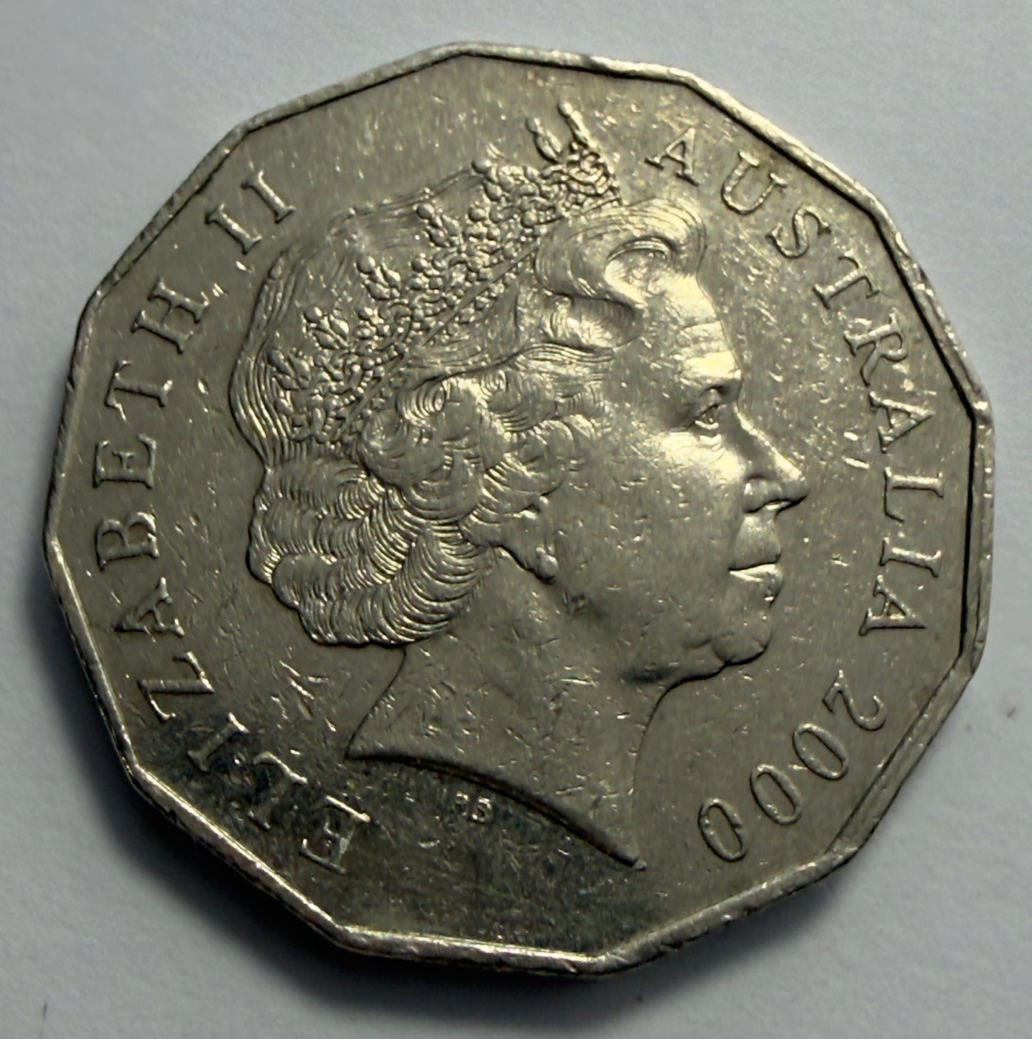 2000 50 Cent Coin - INCUSED Millennium Year - comes in 2x2 - #1