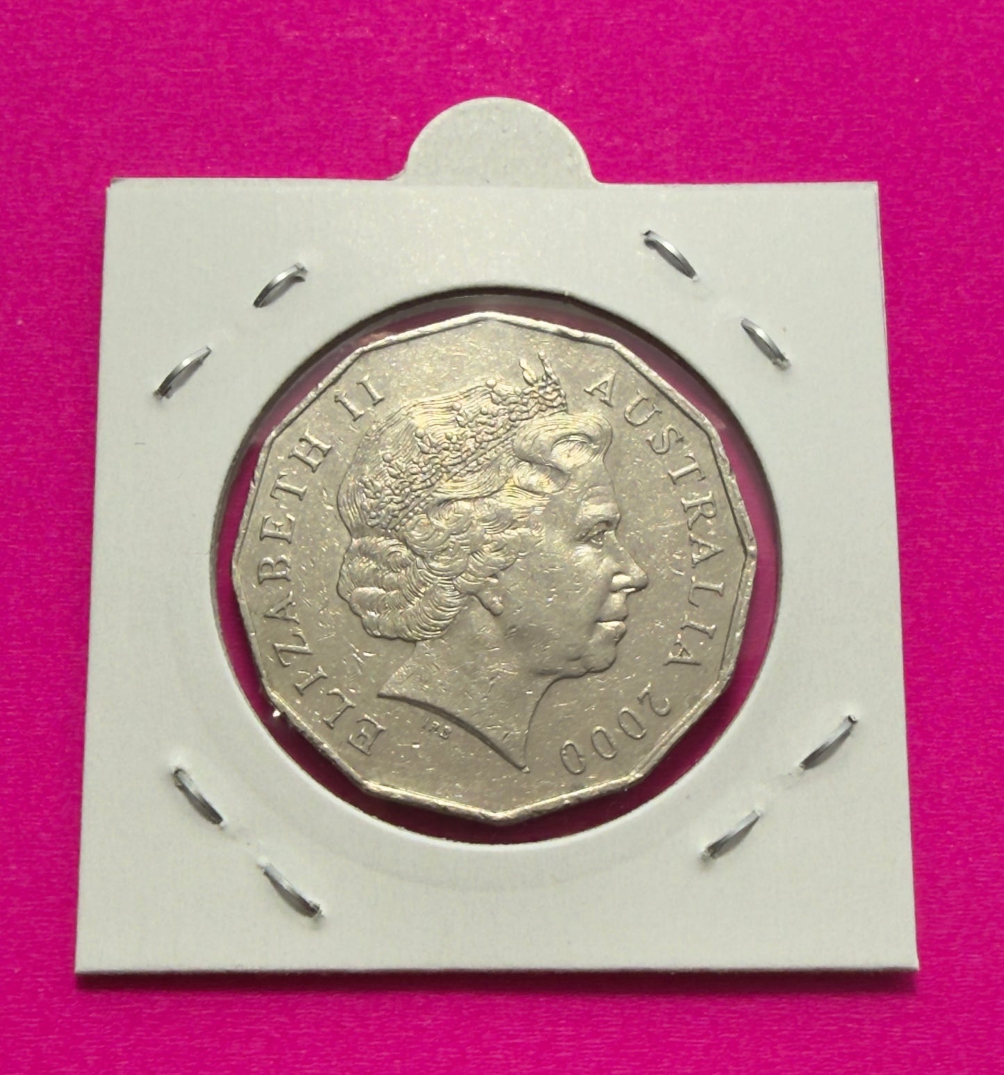 2000 50 Cent Coin - INCUSED Millennium Year - comes in 2x2 - #1