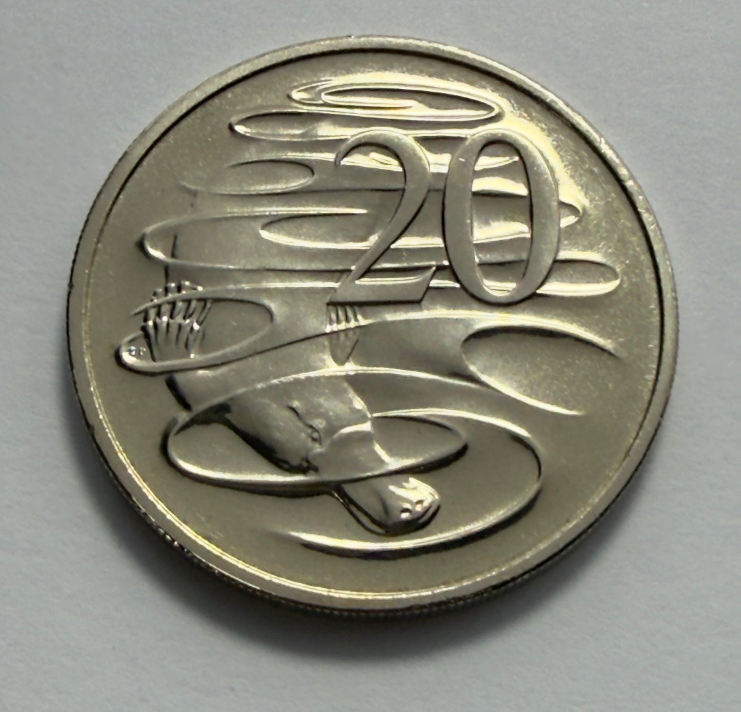 2001 20 Cent Coin - Platypus - Choice Uncirculated - ex mint set - comes in 2x2
