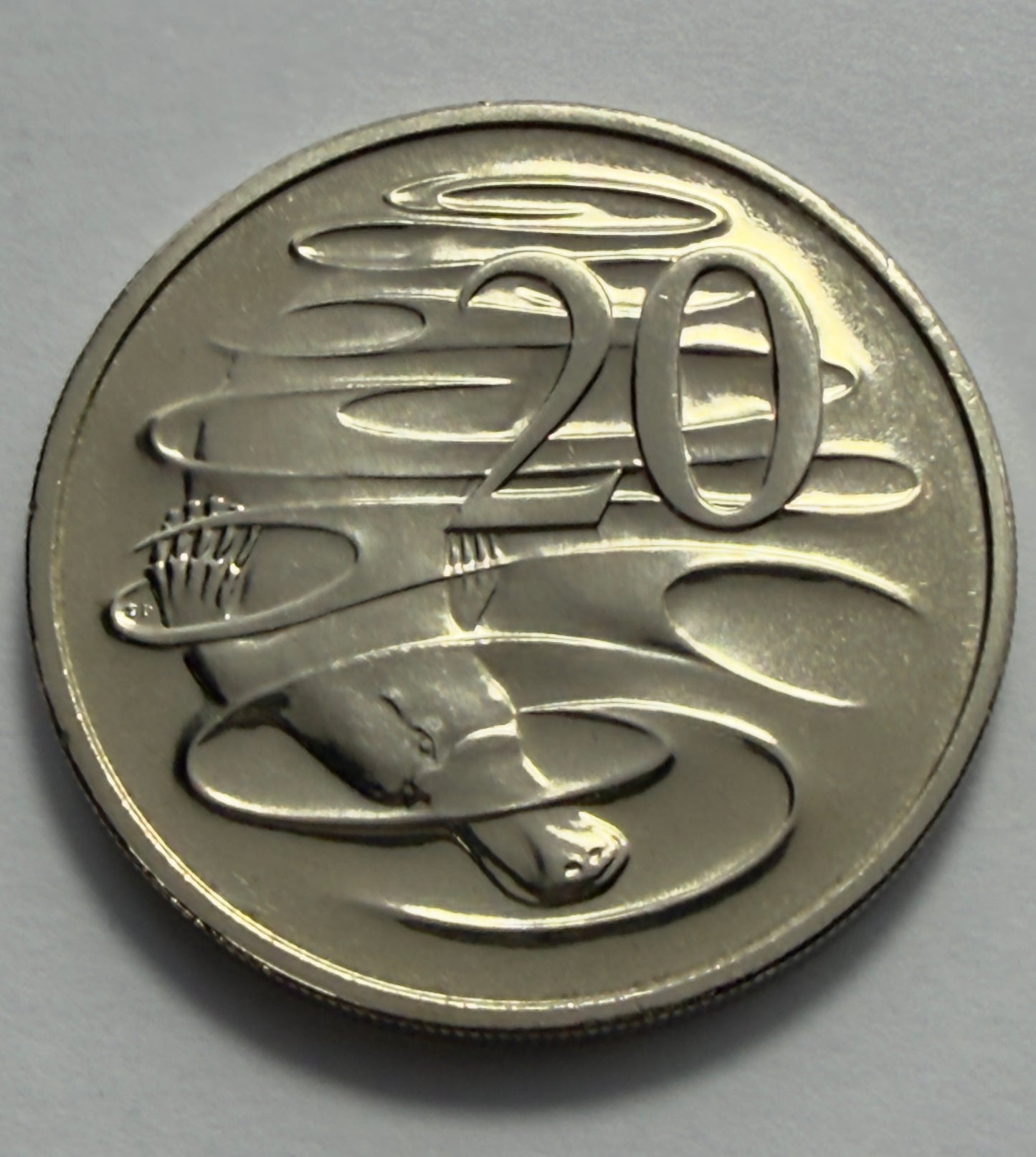 2001 20 Cent Coin - Platypus - Choice Uncirculated - ex mint set - comes in 2x2