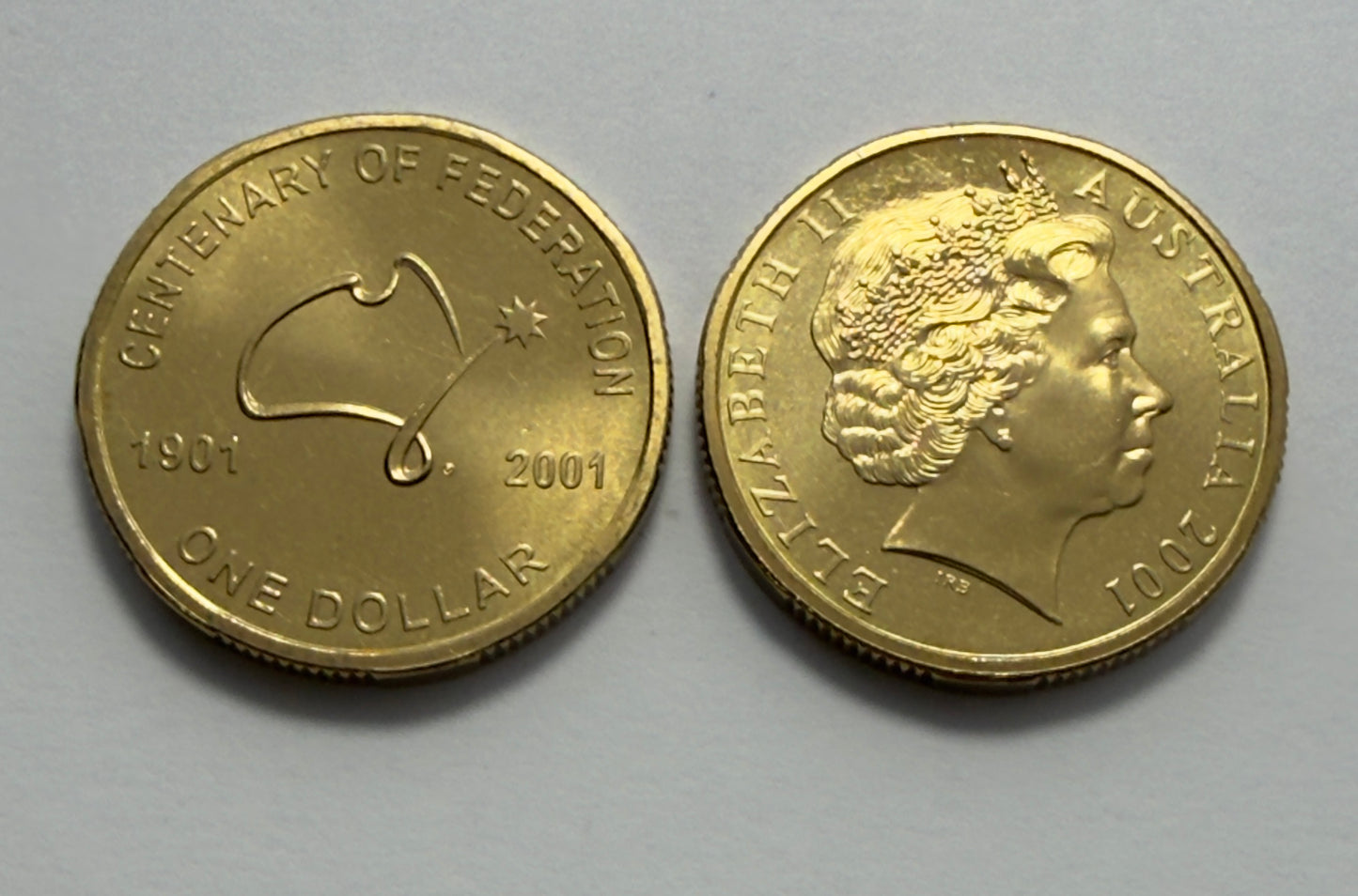 2001 $1 Centenary of Federation Coin - Choice Uncirculated - ex mint set -in 2x2