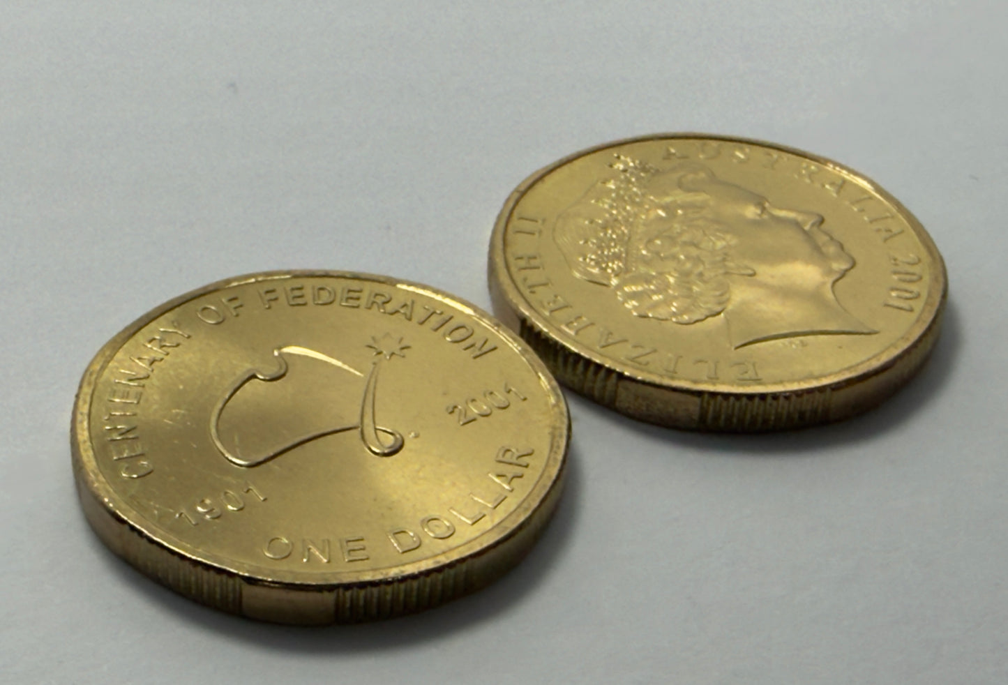 2001 $1 Centenary of Federation Coin - Choice Uncirculated - ex mint set -in 2x2